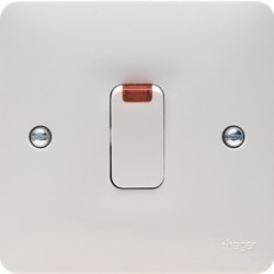 Hager 20a D/Pole Switch With LED Indicator